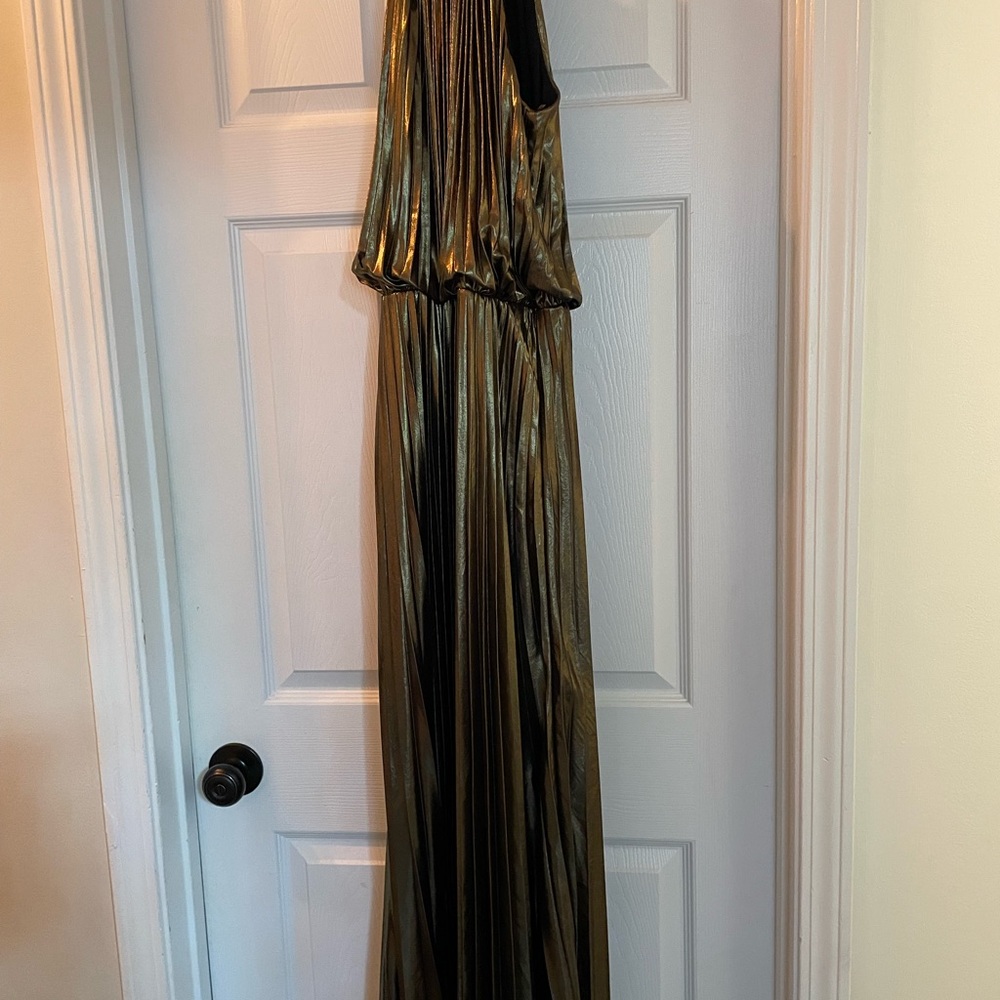 MSK Gold and Black Prom Dress
